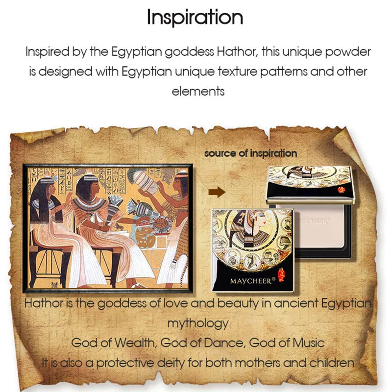 Egyptian style powder for long time oil control concealer, white, makeup free, waterproof and moisturizing Beauty Trend Shop