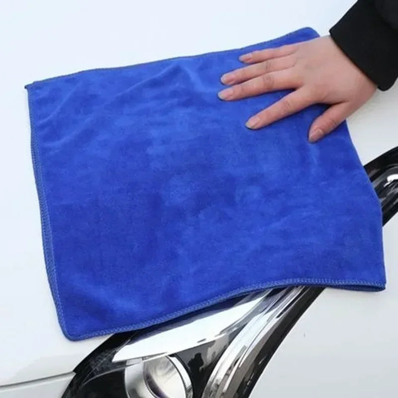 10Pcs Microfiber Towels Car Wash Drying Cloth Towel Household Cleaning Cloths Auto Detailing Polishing Cloth Home Clean Tools Beauty World Shop