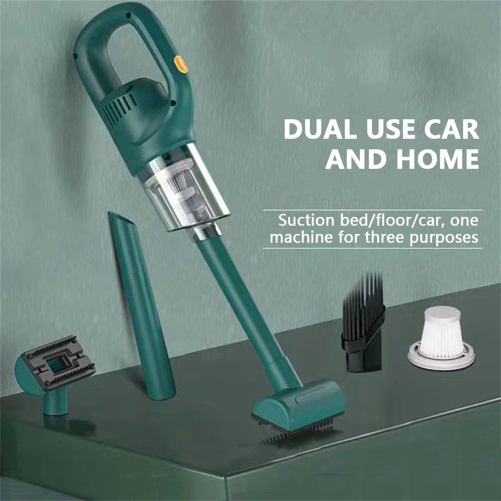 Wireless Handheld Vacuum Cleaner Cordless Handheld Chargeable Auto Vacuum for Home & Car & Pet Mini Vacuum Cleaner 50000Pa Beauty World Shop