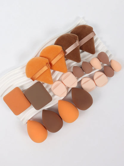 20 Pcs Pink Makeup Sponge and Makeup Puff Set Suitable for Face Cream and Powder Concealer Powder Makeup Machine Beauty World Shop