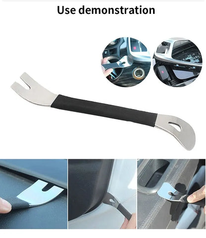 Car Audio Disassembly Tool Stainless Steel PryClip Rocker Crowbar Bar Door Panel Disassembly Pry Panel Interior Beauty World Shop