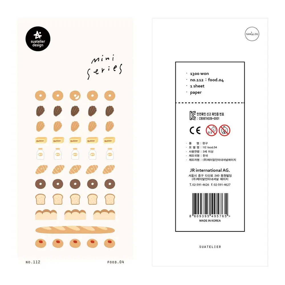 Korean Import Original Suatelier Collection Kawaii Daily Stickers Scrapbooking Diy Journal Stationery Sticker Deco Art Supplies Beauty World Shop