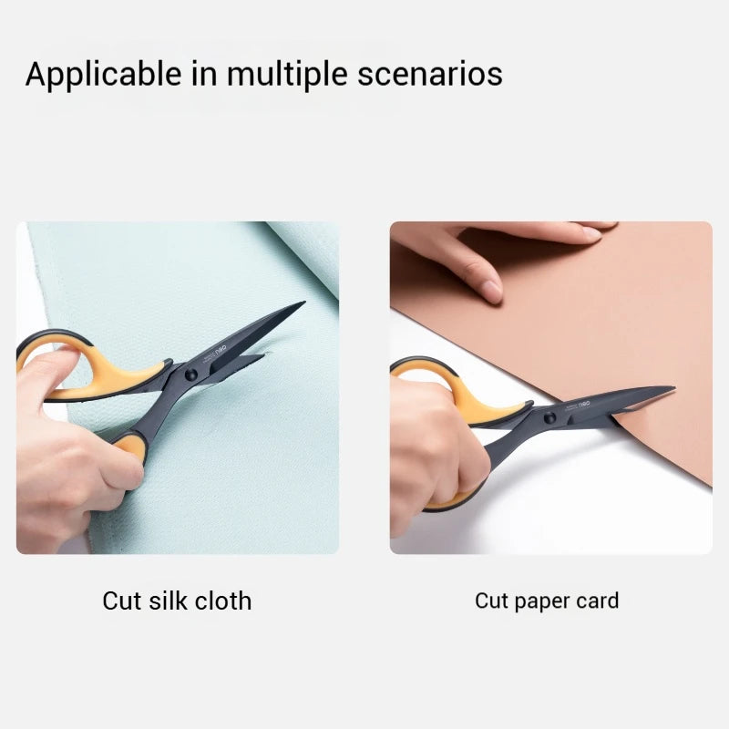 Deli-Stainless Steel Anti-Stick Scissors, Alloy Stationery, School Supplies, Office, Student, DIY, Hand Craft, 184mm Beauty World Shop