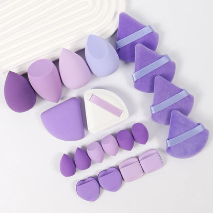 20 Pcs Pink Makeup Sponge and Makeup Puff Set Suitable for Face Cream and Powder Concealer Powder Makeup Machine Beauty World Shop