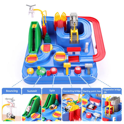 Racing Rail Car Model Educational Toys Children Track Adventure Game Brain Mechanical Interactive Train Animals Space Rocket Toy Beauty Fashion