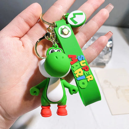 19 Styles Anime Keychain Mario Bros Luigi Toad Bowser Action Figure Model PVC Cartoon Bag Doll Pendant Toys Gift Beauty World Shop