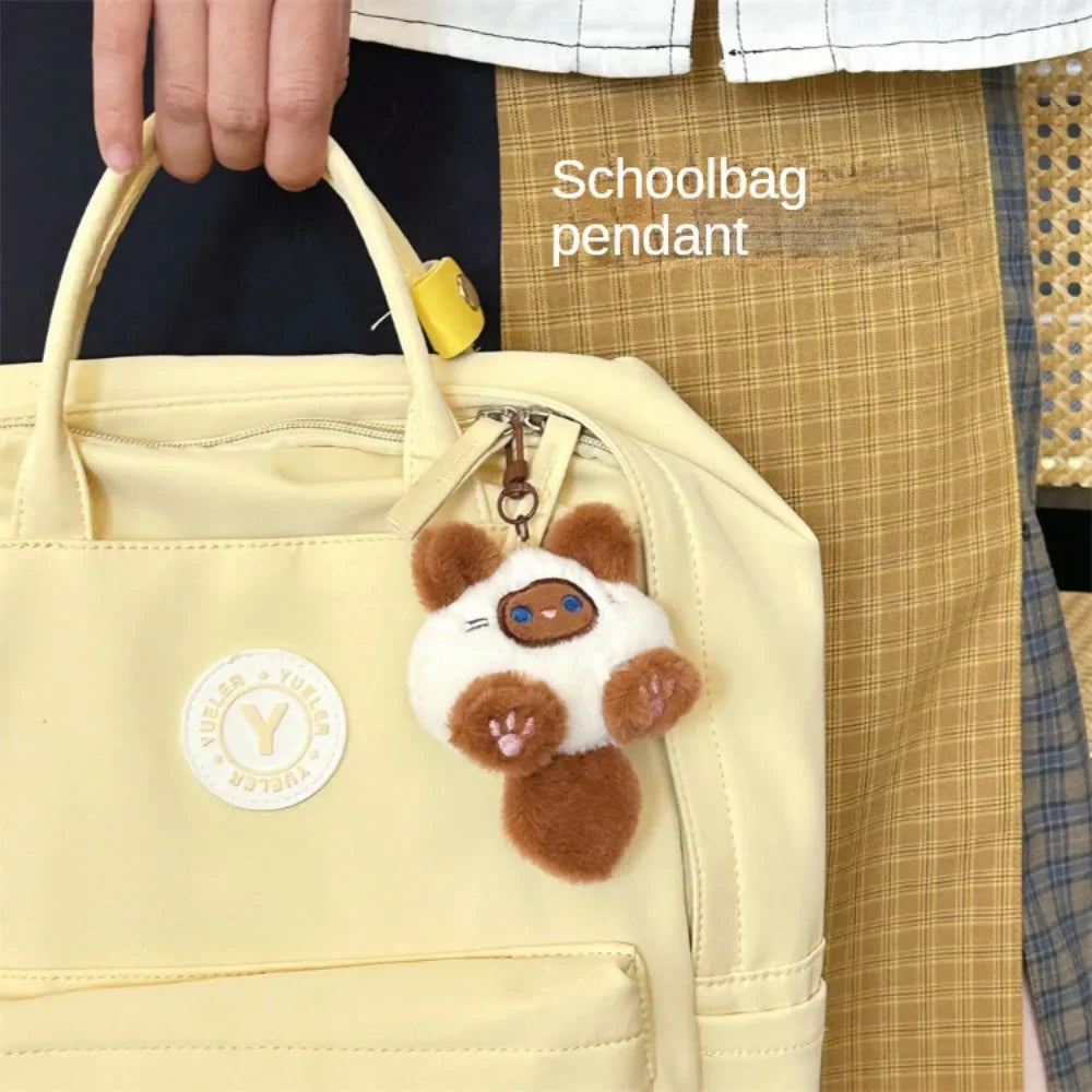 Adorable Soft Plush Cat Keychain – Cute Backpack Charm for Girls, Couples Gift, Bag & Purse Decoration Beauty World Shop