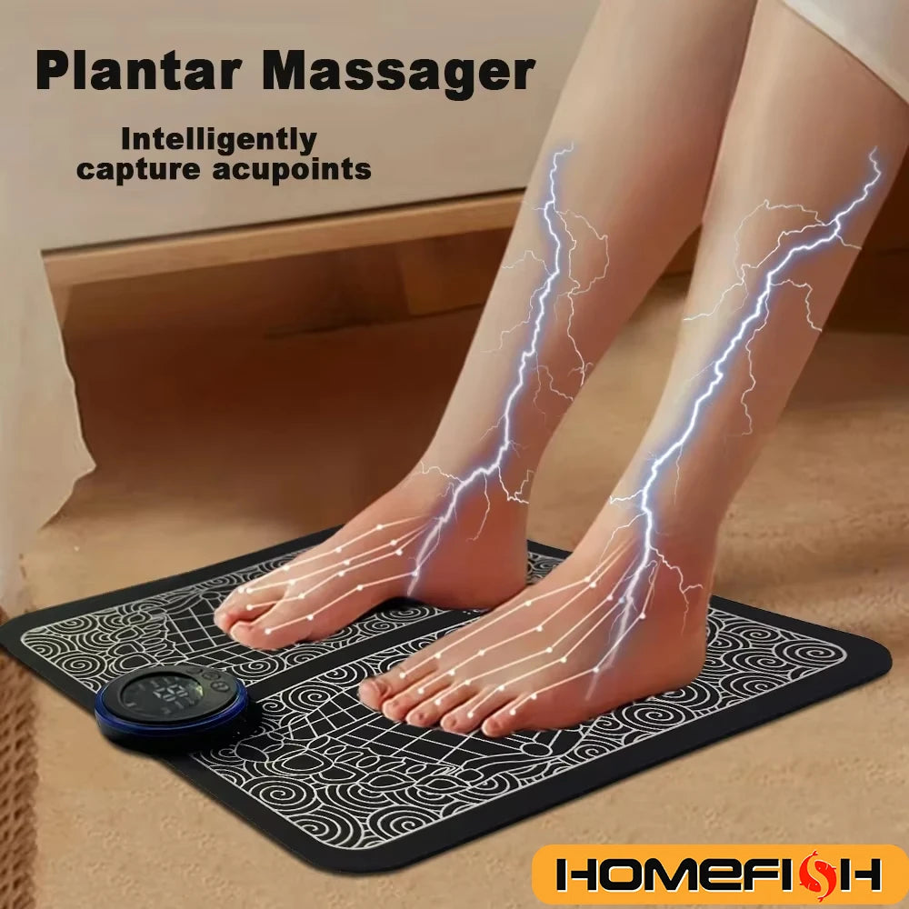 Electric Foot Massager Pad Muscle Massage Relaxation Trainer For Massage Fitness Outdoor Sport Home Family Relax Beauty World Shop