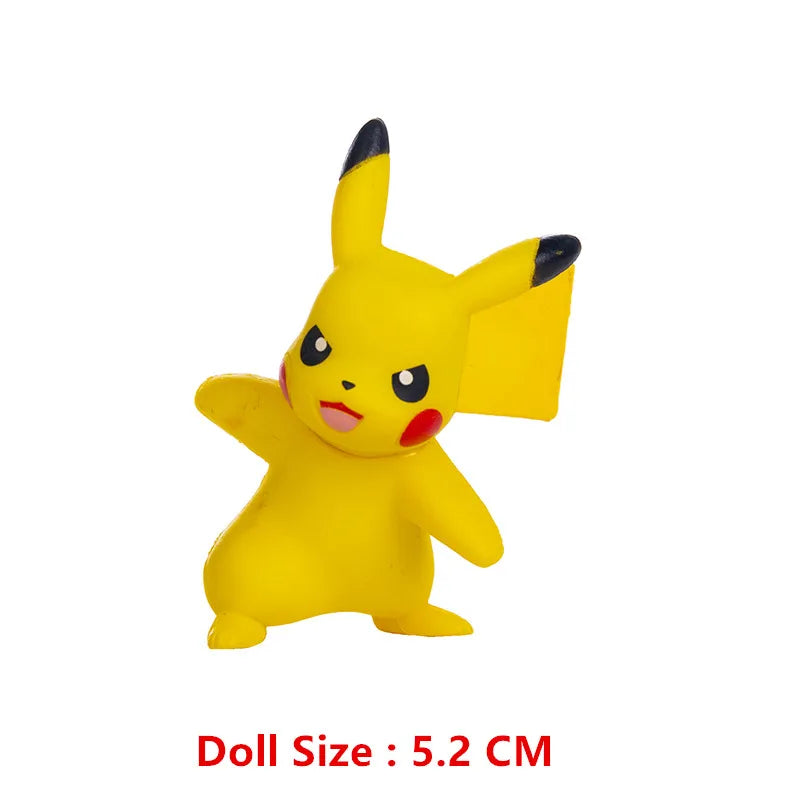 New Pokemon 4-13Cm Cartoons Movie Anime Figure Pikachu Lucario Mewtwo Flying Dragon Pet  Action Figures Model Toy Birthday Gifts Beauty World Shop