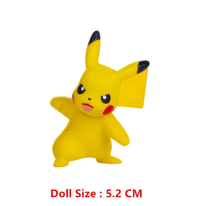 New Pokemon 4-13Cm Cartoons Movie Anime Figure Pikachu Lucario Mewtwo Flying Dragon Pet  Action Figures Model Toy Birthday Gifts Beauty World Shop