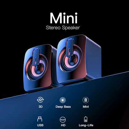 PC Speaker For Computer Laptop Notebook Desktop Caixa De Som Mini Sound Box Music Bocina Column Acoustics Coluna Audio System