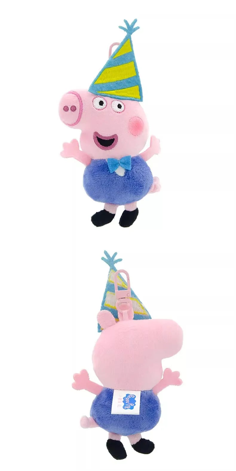 Genuine Peppa Pig George Stuffed Plush Toys High Quality Keyring Hot Cartoon Animal Keychain Doll Pendant Kids Christmas Gifts Beauty World Shop