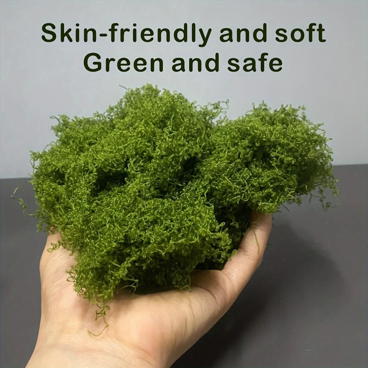 50g Fake Moss DIY Crafts Grass Artificial Moss Faux Preserved Moss Green Plants Home Room Garden Decor Mini Landscape Fake Grass Beauty World Shop