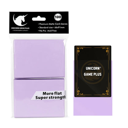 100Pcs/Set 66x91mm Matte Standard Size Card Sleeves TCG Trading Cards Protector for Tarot Shield Board Games Magical Cover PKM Beauty World Shop