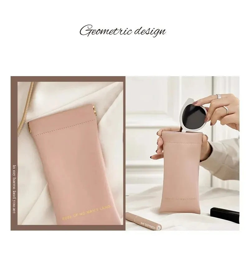 Glasses Bag, Female Sunglasses, Sunglasses Storage Box, Portable Cartridge, Myopia Eye Bag, Automatic Closing Protective Cover Beauty World Shop