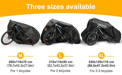Toptrek Bike Cover Outdoor Storage Waterproof Anti-UV 210D Oxford High Quality Covers for Bicycles Rain Snow Dust Protective Beauty World Shop