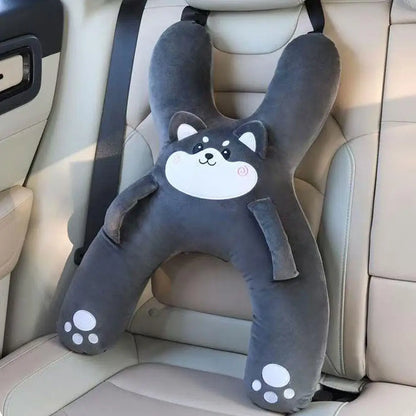 1Set Car Cute Cartoon Pillow Car Mounted Child Sleeping Pillow Car Removable Comfortable Breathable Headrest Lumbar Support Beauty Trend Shop
