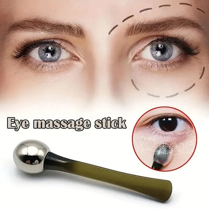 1pc Eye Roller Massage Stick Eye Cream Applicator Cosmetic Spatula Anti Wrinkle Facial Spoon Gold Alloy Face Thin Skin Care Tool Beauty Trend Shop