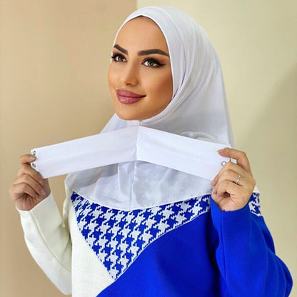 New Instant Jersey Hijab Undercap Hijabs for Woman Muslim Women Hijab Cap Full Cover Snap Fastener Head Wraps Scarf Islam Turban Beauty World Shop