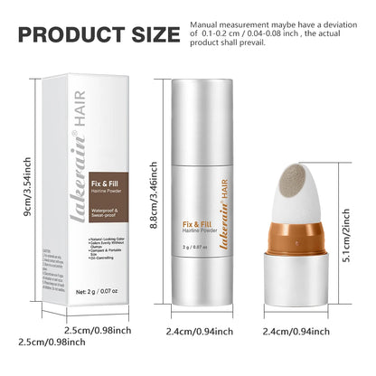 Waterproof Hairline & Root Concealer Pen – Instant Grey Coverage with Easy Blend Powder Stick for Normal Hair Beauty World Shop
