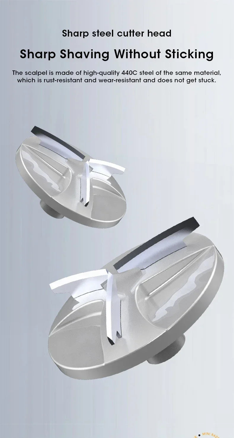 Upgraded Portable Men's Razor Wet and Dry Washable Razor Usb Rechargeable Body Hair Trimmer Fast Charging, Digital Display Beauty World Shop