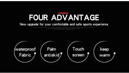 Thermal Winter Cycling Ski Gloves Outdoor Sports Running Motorcycle Touch Screen Fleece Gloves Non-slip Warm Full Fingers Gloves Beauty World Shop