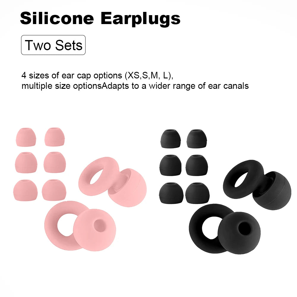 Silicone Earplugs for Swimming Sleep Noise Cancel Noise Reduction-Soundproof Reduce Disturbances -Quality loop Earplugs Beauty World Shop