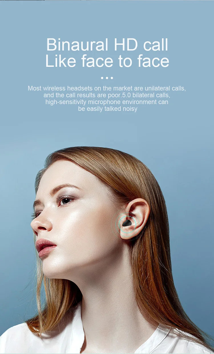 Original A6S TWS Headset Wireless Earphones Bluetooth Headphones Sport Stereo Fone Bluetooth Earbuds for Xiaomi Huawei iPhone Beauty Fashion