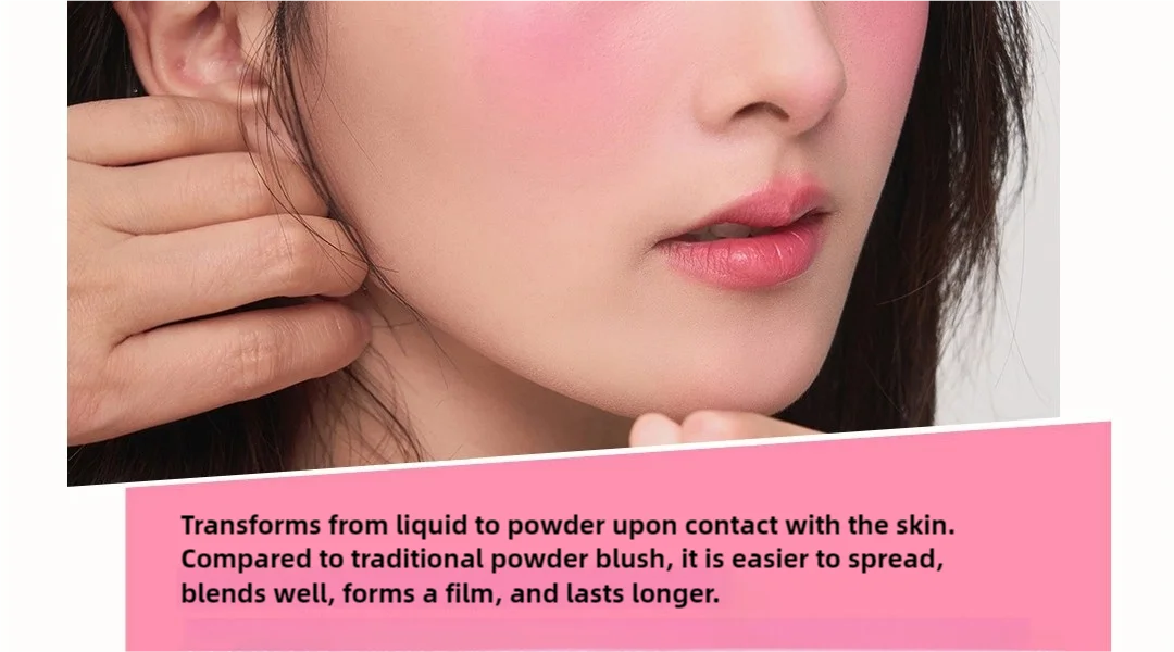 AZTK JC04 Water To Powder Liquid Blush Soft Matte Natural Flush Brightening Cheek Tint Lightweight Blendable Waterproof Makeup Beauty World Shop