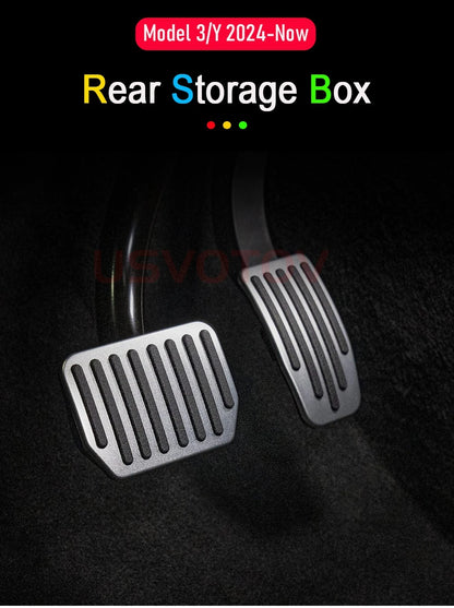 Foot Pedal Pad for Tesla Model 3 Y Juniper Non-Slip Performance Aluminum Car Accessories Model 3/Y Brake Accelerator Pedal Cover Beauty World Shop
