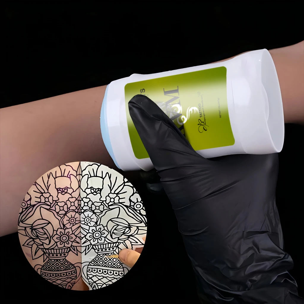 KVM Tattoo Transfer Cream Gel with tattoo transfer paper kit,  Tattoo Transfer Machine accessories for A4 Size Stencil Paper Beauty World Shop