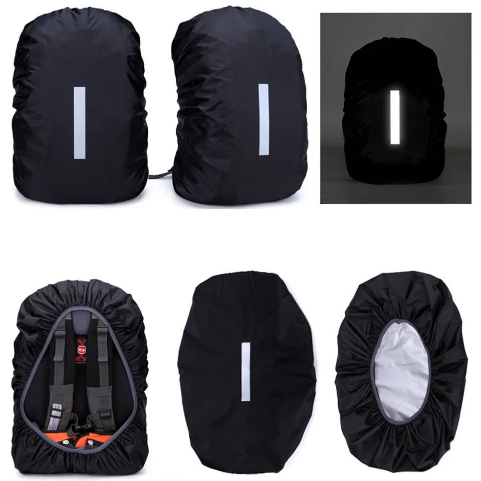 KoKossi 1Pcs 20-60L Outdoor Hiking Backpack Rain Cover Backpack Waterproof Cover Cycling Hiking Reflective Rain Cover Unisex Beauty World Shop