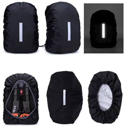 KoKossi 1Pcs 20-60L Outdoor Hiking Backpack Rain Cover Backpack Waterproof Cover Cycling Hiking Reflective Rain Cover Unisex Beauty World Shop