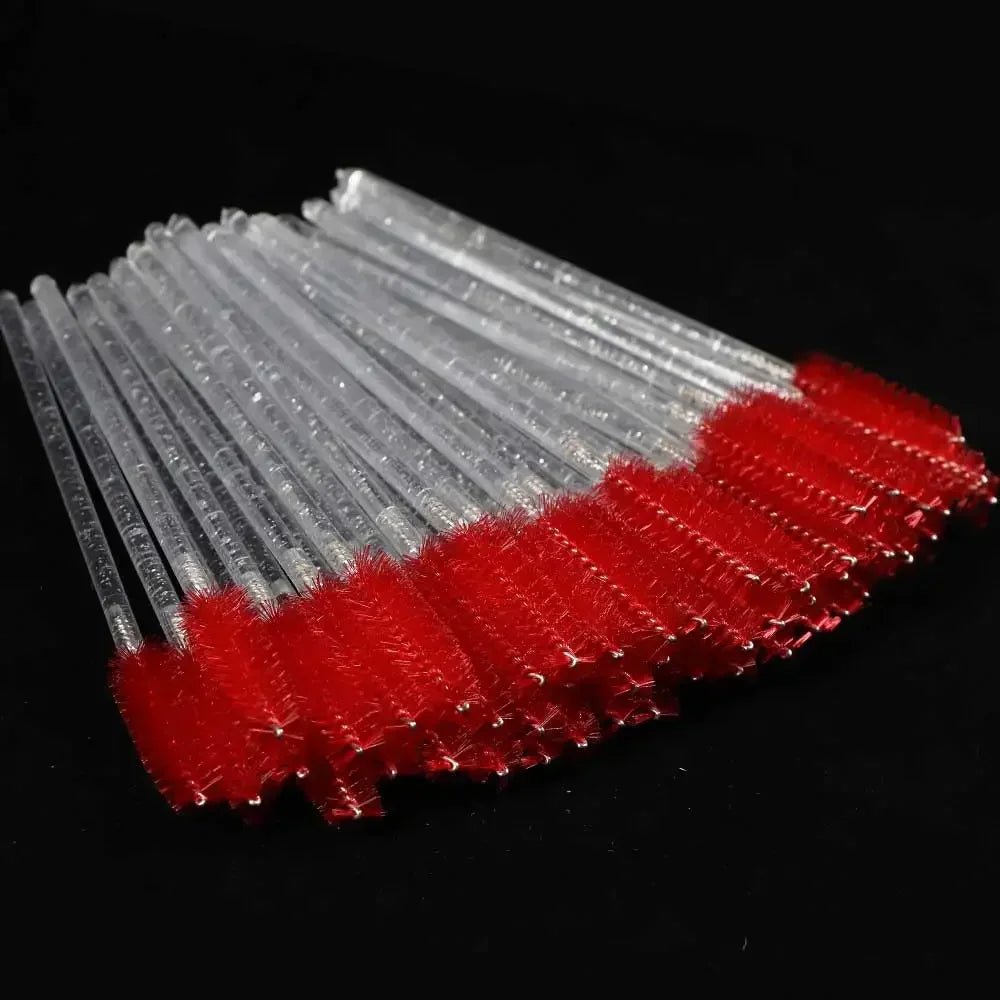 Disposable Crystal Eyelashes Brush Comb 50Pcs Eye Lashes Extension Mascara Wands Makeup Professional Makeup Beauty Tool Beauty World Shop