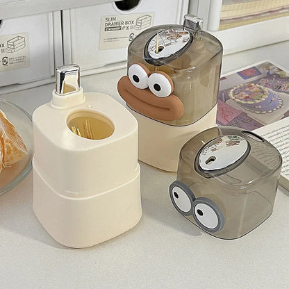 Creative Toothpick Storage Box Automatic Pop-up Toothpick Box Home Living Room Dining Room Push-type Toothpick Holder Beauty World Shop
