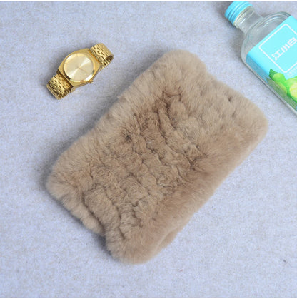 Women Handmade Stretch 100% Real Rabbit Fur Scarf Knit Genuine Rex Rabbit Fur Headbands Girls Natural Rabbit Fur Ring Scarves Beauty World Shop