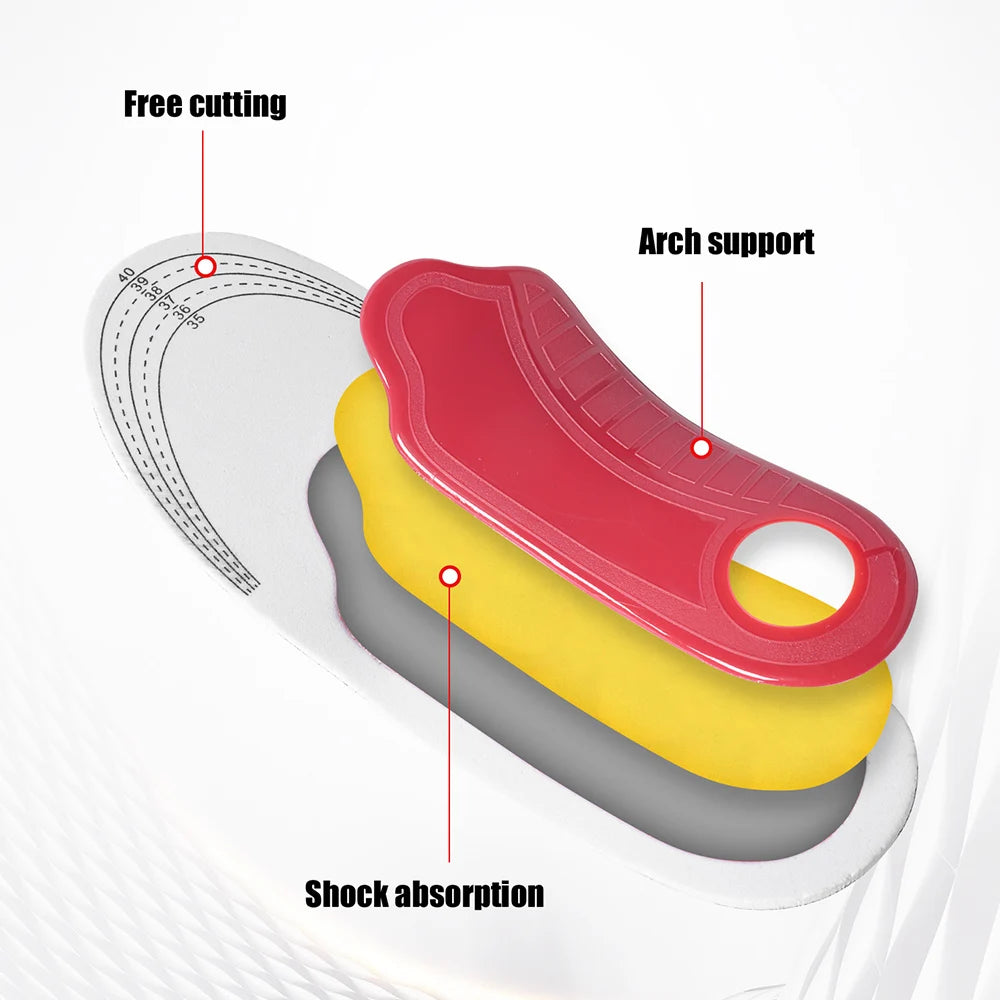 Orthotic Insole Arch Support Flatfoot Orthopedic Insoles For Feet Ease Pressure Of Air Movement Damping Cushion Padding Insole Beauty World Shop