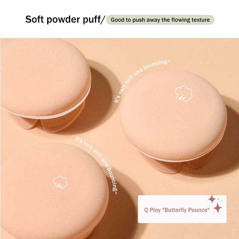 Air Cushion BB Cream Moisturizing Foundation Concealer Whitening Oil-control Waterproof Butterfly Powder Puff  Makeup Cosmetics Beauty World Shop