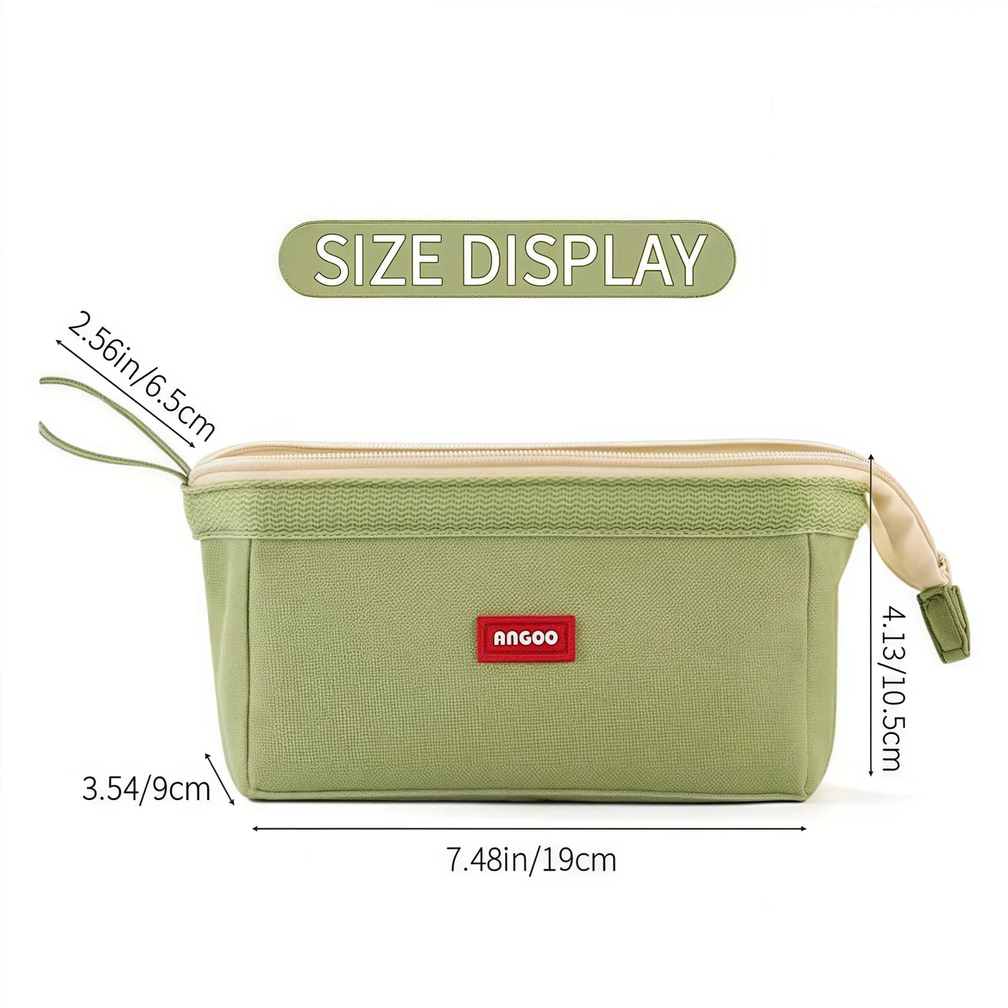 Large Capacity Pencil Case With Pen Holder Label Minimalist Student Stationery Storage Creative Stationery Storage Bag Beauty World Shop