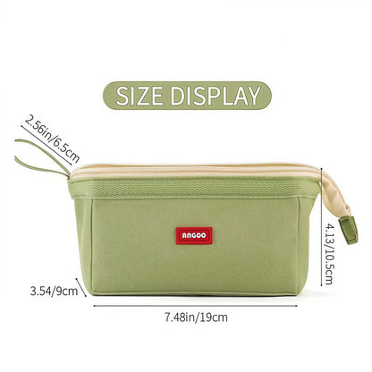 Large Capacity Pencil Case With Pen Holder Label Minimalist Student Stationery Storage Creative Stationery Storage Bag Beauty World Shop