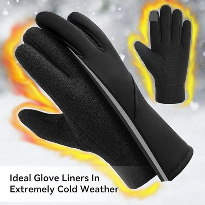 Warm Winter Gloves Polar Fleece Cold Weather Gloves Touch Screen Women and Men Thermal Gloves for Running Hiking Beauty World Shop