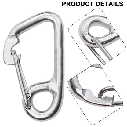Scuba Diving Hook Stainless Steel Safety Diving Buckle Clip Camping Carabiner Simple Hook Hanging Buckle Snap Kayak Accessories Beauty World Shop