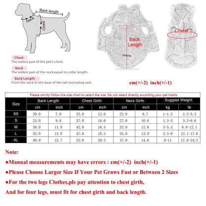 Soft Fleece Pet Dog Clothes Cute Hoodie Coat For Small Medium Dogs Cats Autumn Winter Puppy Hooded Jacket Sweater Pug Apparel Beauty World Shop