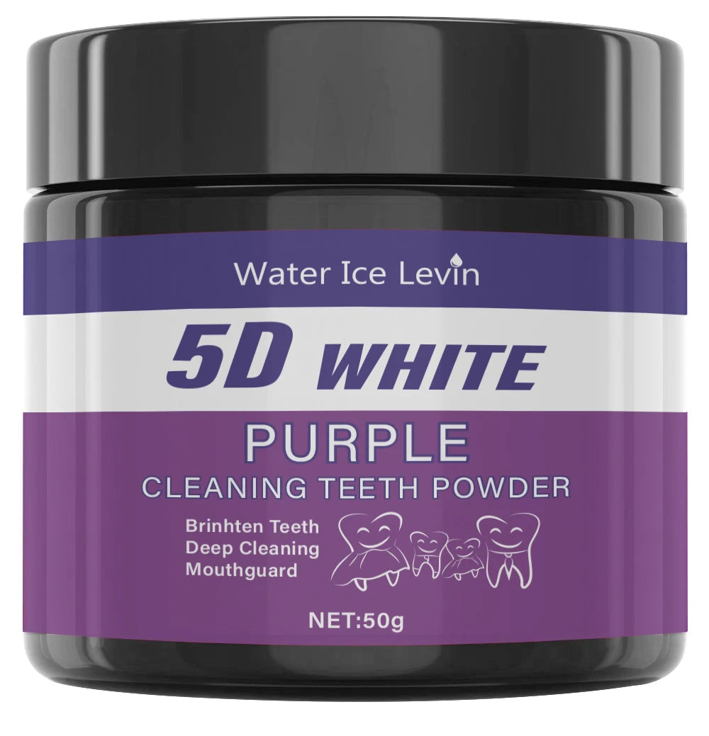 Purple Tooth Cleaning Powder - Sulfate-Free, Deep Cleaning and Polishing, Whitens Teeth in 5 Days, Portable for Daily Use and Travel Beauty World Shop