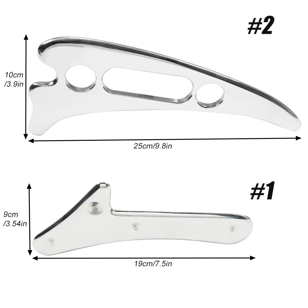 1PCS Stainless Steel Gua Sha Scraping Massage Tool IASTM Tools Great Soft Tissue Mobilization Tool Beauty World Shop