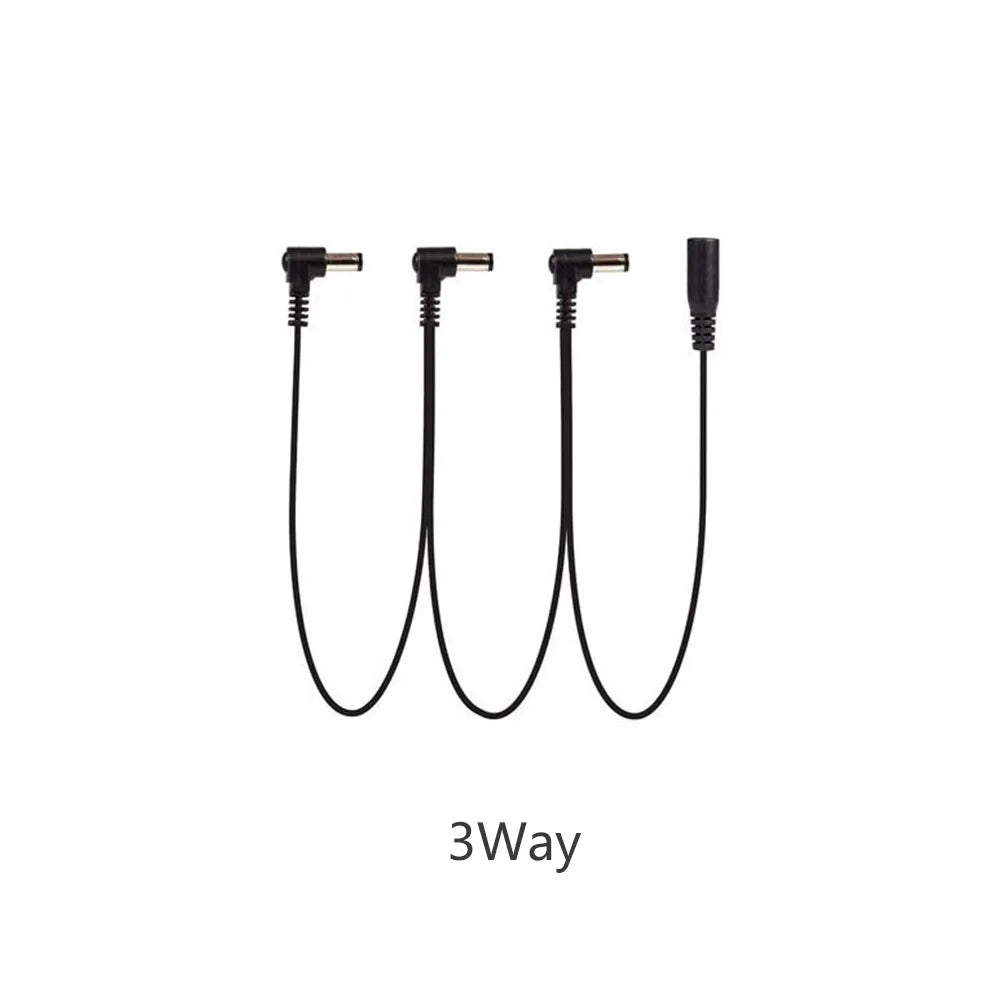 Daisy Chain Cable 1 to 2 3 5 6 8 10 Ways Guitar Effect Pedal Accessory 9V DC Adapter Plug Power Cord Beauty World Shop