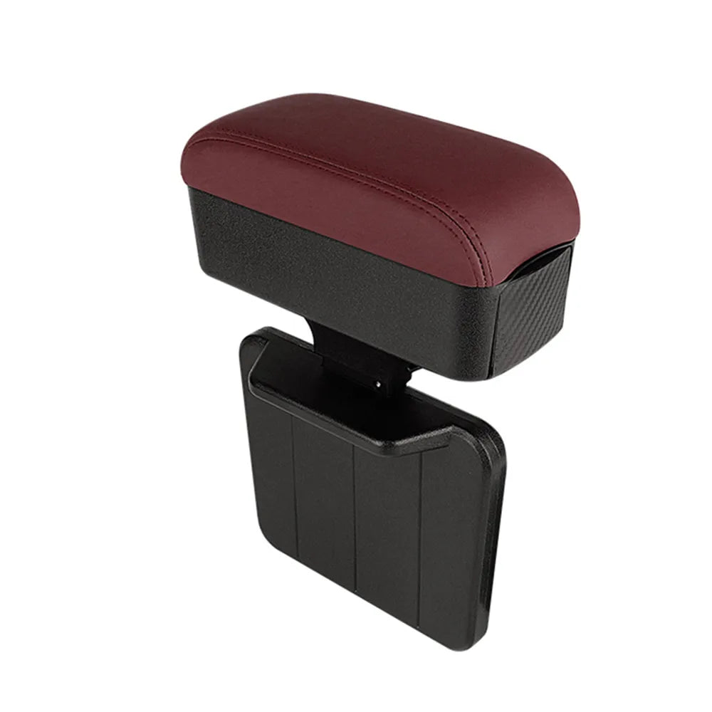 Height Adjustable Car Center Console Gap Storage Organizer with Liftable Tray Elbow Support Armrest Pad for SUV Sedan Beauty World Shop