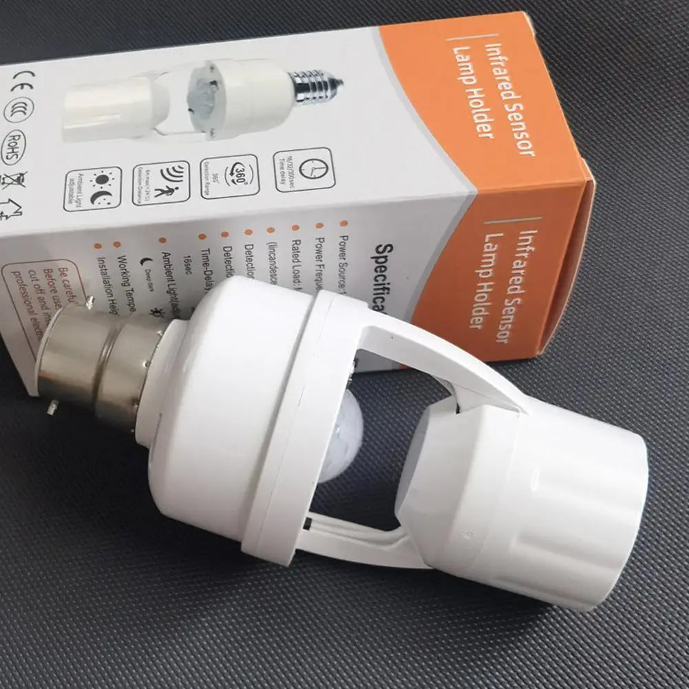 1/2/3PCS PIR Motion Sensor Lamp Holder E27 Smart Light Bulb Holder Adapter Auto On/Off Motion Light Socket For Porch Staircase Beauty Trend Shop