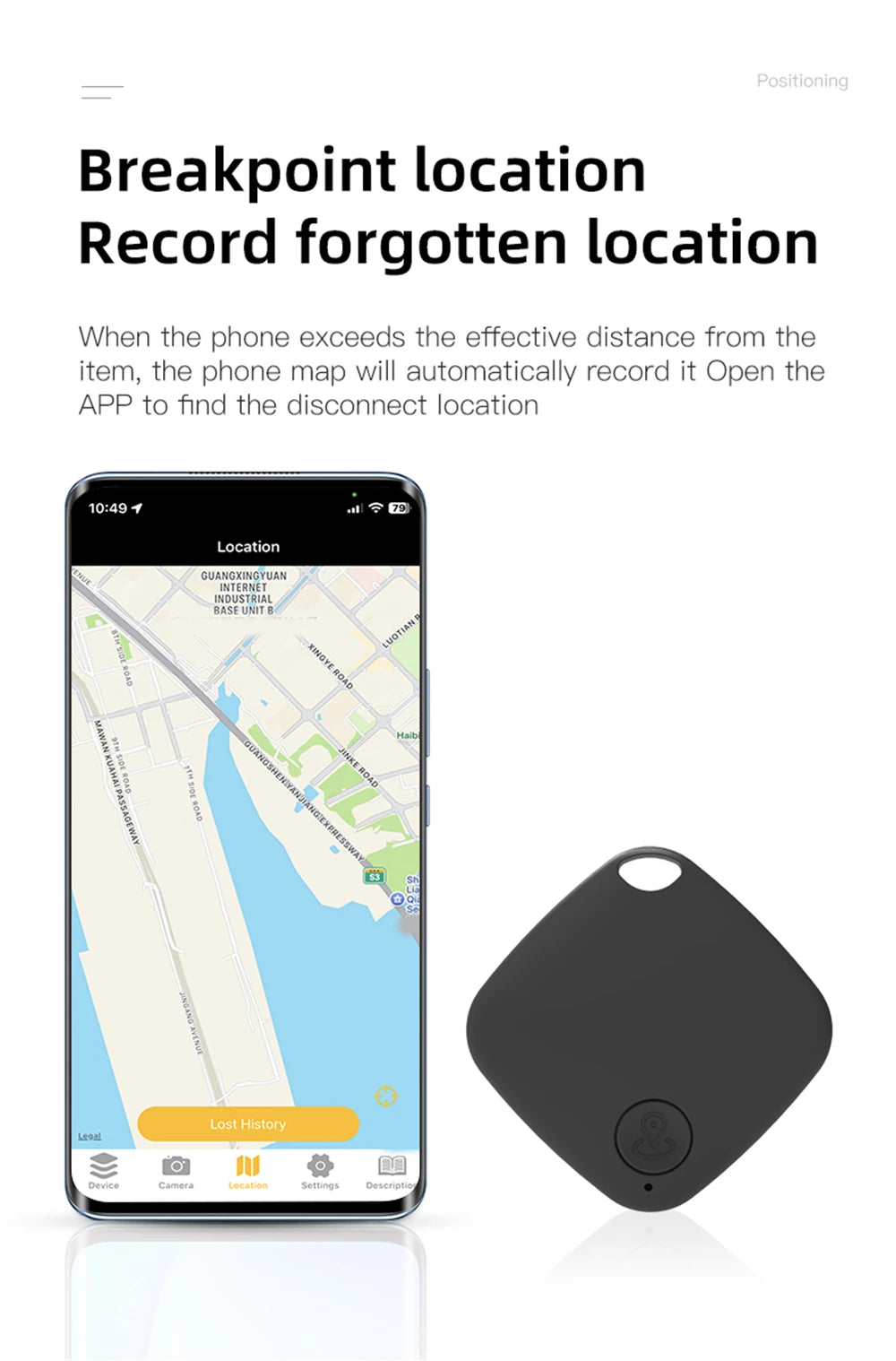 Smart Bluetooth GPS Tag Tracker Work with Android IOS APP Anti Lost Reminder Device Anti-loss Rated Locator Car Key Pet Finder Beauty World Shop