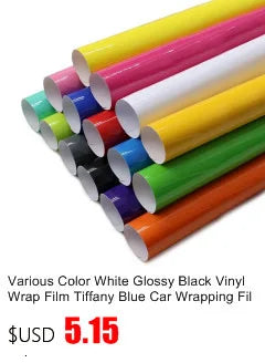 3/5/7/10CM Glossy Black Vinyl Stripes Chrome Delete Vinyl Window Trim Film For Car Interior Hood Roof Pillar Beauty World Shop